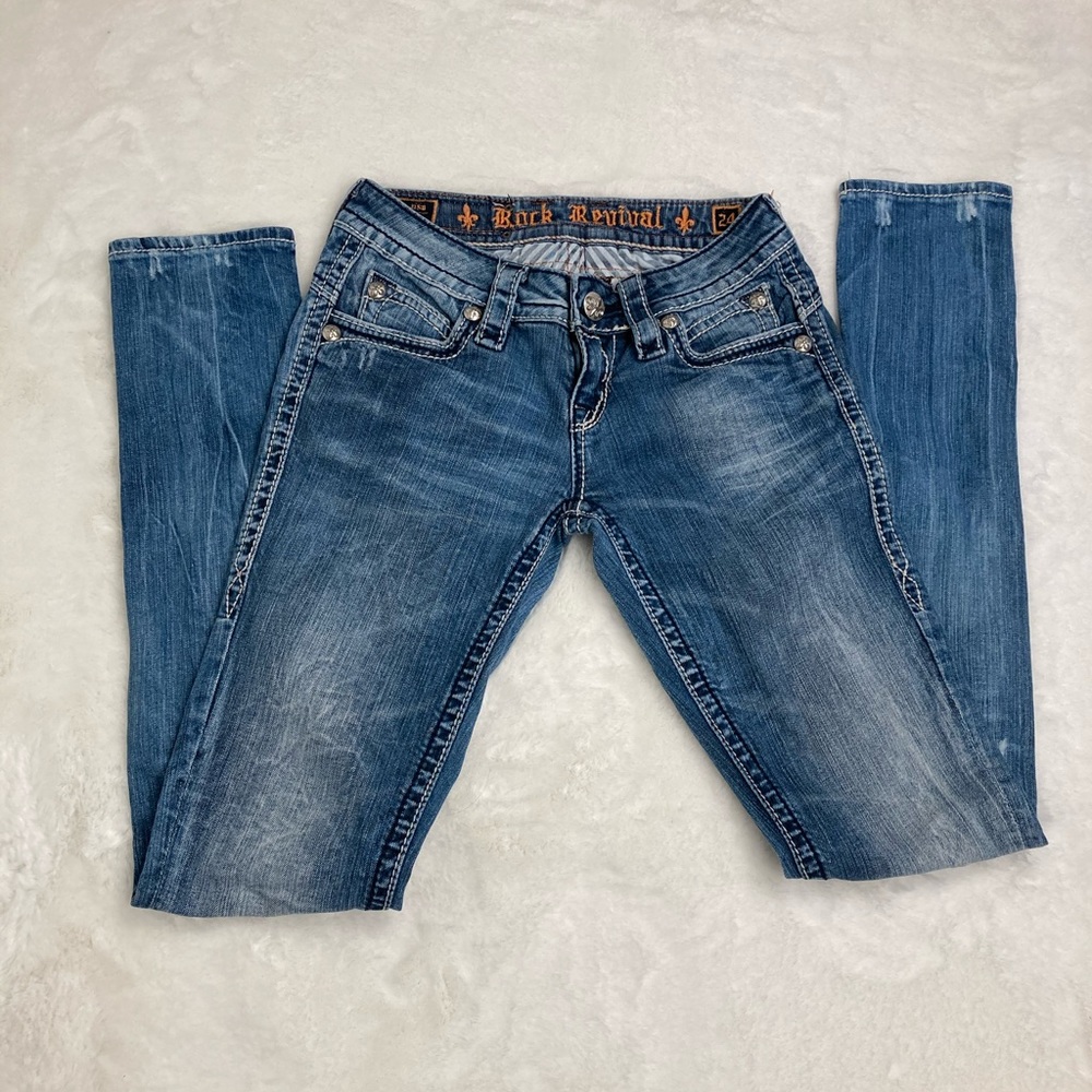 (SOLD)  Rock Revival Jasmine Jeans For Women’s Size 24.
